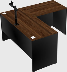 L-shaped office desk