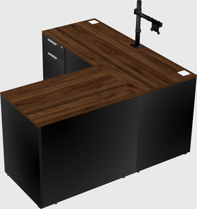 L-shaped office desk