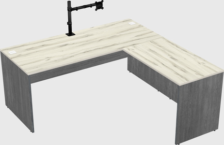 L-shaped office desk