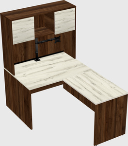 L-shaped office desk