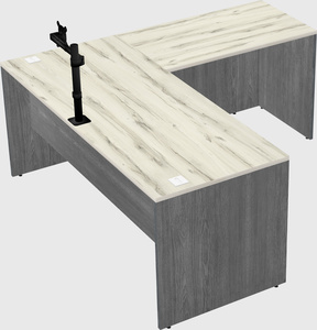 L-shaped office desk