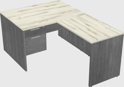 L-shaped office desk