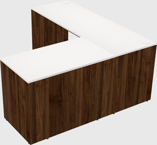 L-shaped office desk