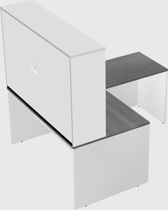 L-shaped office desk