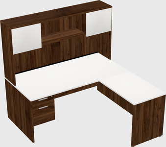 L-shaped office desk