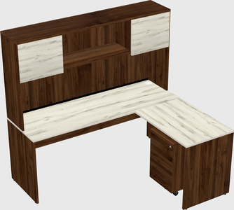 L-shaped office desk