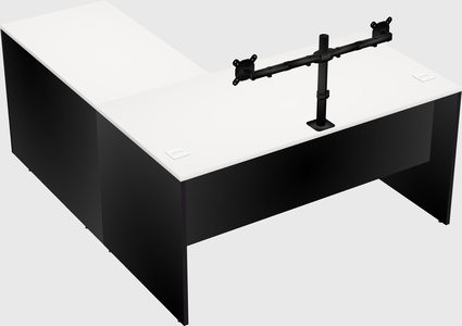 L-shaped office desk