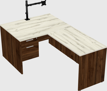 L-shaped office desk