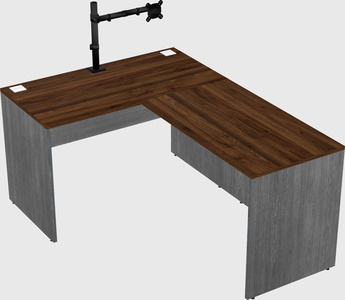 L-shaped office desk