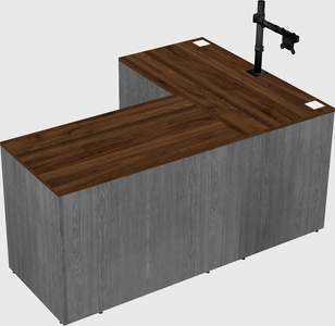 L-shaped office desk