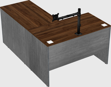 L-shaped office desk