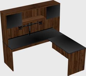 L-shaped office desk