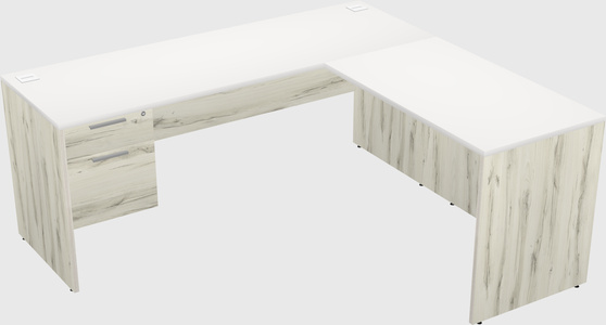 L-shaped office desk