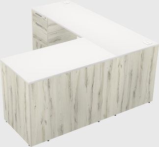 L-shaped office desk