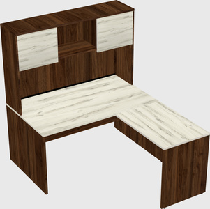 L-shaped office desk