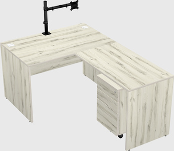 L-shaped office desk