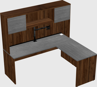 L-shaped office desk