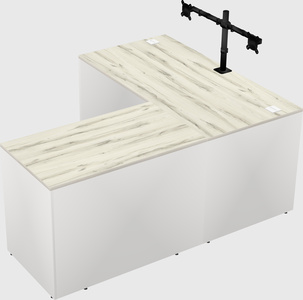 L-shaped office desk