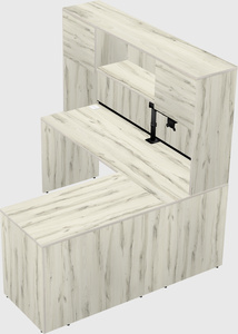 L-shaped office desk