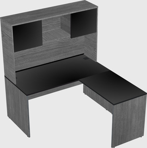 L-shaped office desk