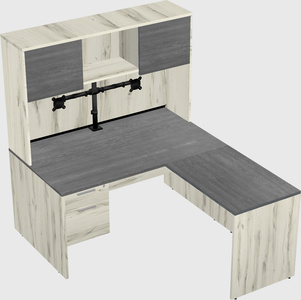 L-shaped office desk