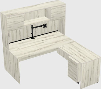 L-shaped office desk