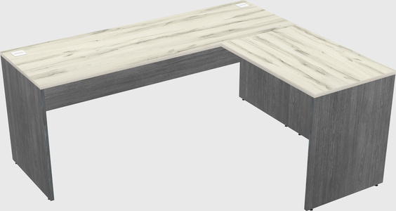 L-shaped office desk