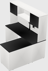 L-shaped office desk
