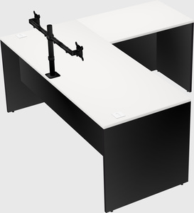 L-shaped office desk