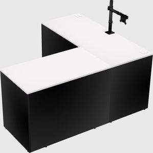 L-shaped office desk