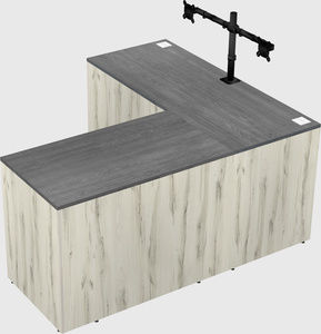 L-shaped office desk