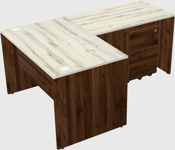 L-shaped office desk