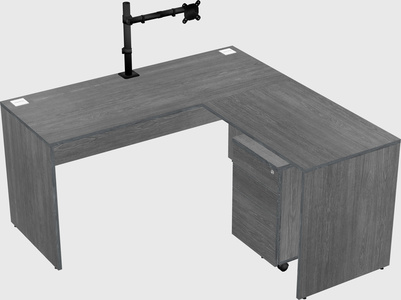 L-shaped office desk
