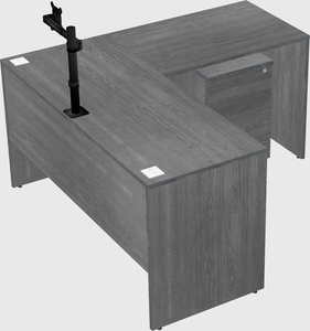 L-shaped office desk