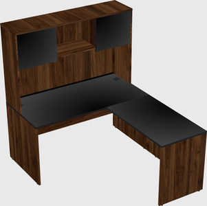 L-shaped office desk