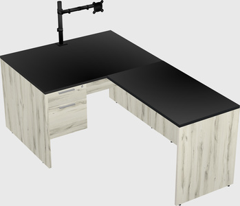 L-shaped office desk