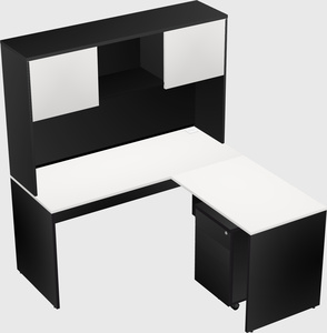 L-shaped office desk