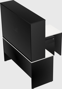 L-shaped office desk