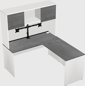 L-shaped office desk