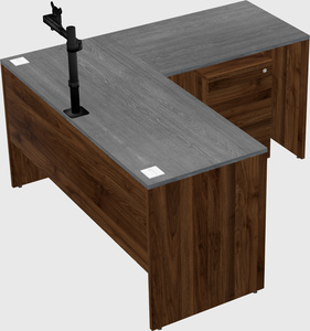 L-shaped office desk