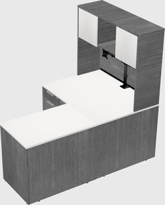 L-shaped office desk