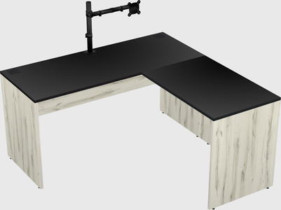 L-shaped office desk
