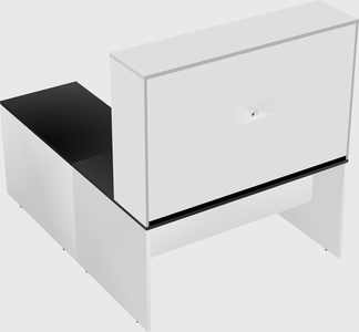 L-shaped office desk