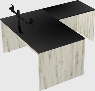 L-shaped office desk