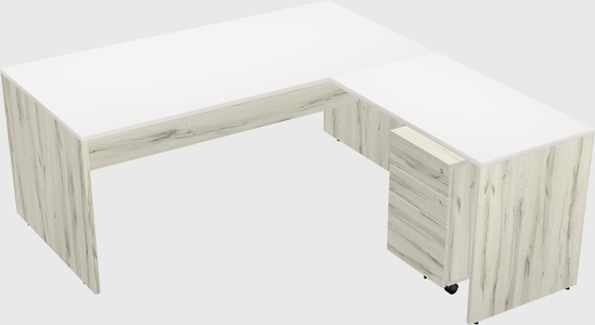 L-shaped office desk