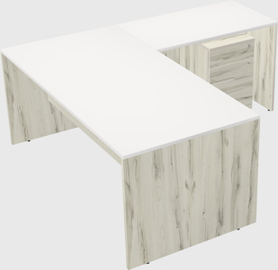 L-shaped office desk