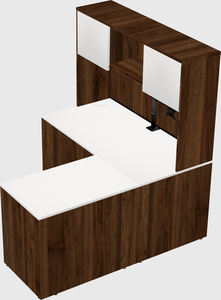 L-shaped office desk