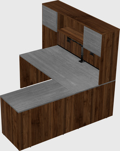 L-shaped office desk
