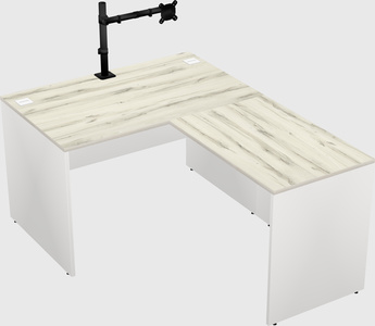 L-shaped office desk