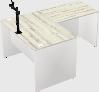L-shaped office desk